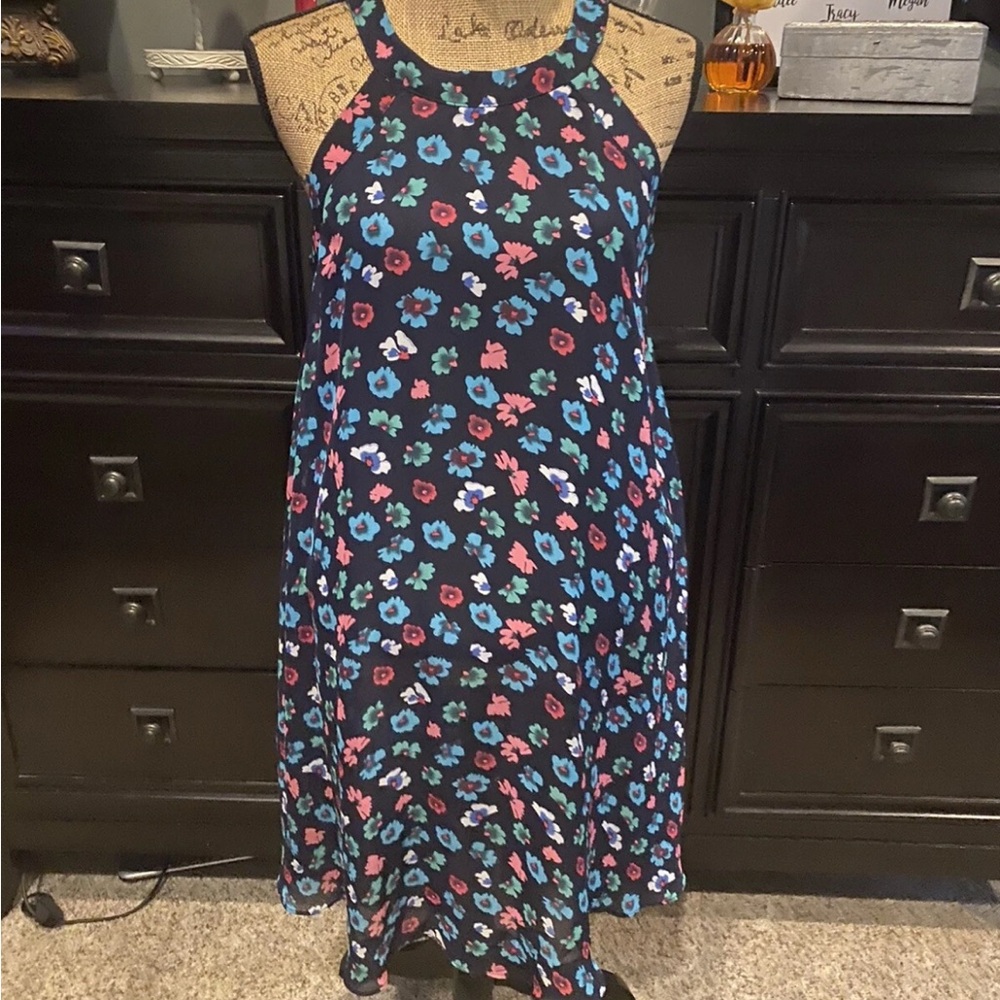 Betsey Johnson Black Floral Dress